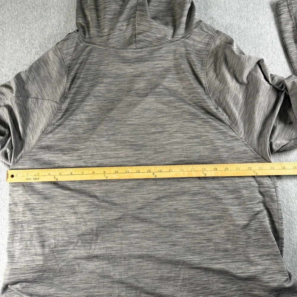 Nike Running Dri-FIT Hoodie Womens 3X Gray Space Dye Cowl Neck Pullover